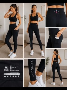 IUGA Black High Waist Yoga Leggings R4R